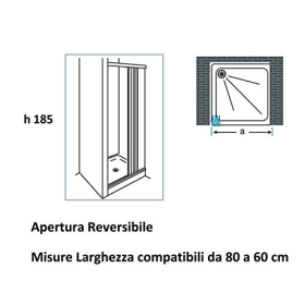 Klappbare Duschabtrennung BXF120001