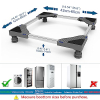 NIUXX washing machine base with 4 feet, adjustable, non-slip, vibration-damping