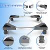 NIUXX washing machine base with 4 feet, adjustable, non-slip, vibration-damping