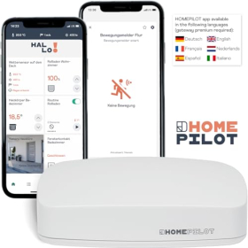 Sensor de movimiento inteligente HOMEPILOT: sensor para “hogar inteligente” con un alcance de hasta 10 m
