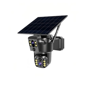 Cámara exterior Bewinner 4K: WiFi solar, visión de 360° y visión nocturna