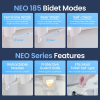 LUXE Neo 185 Bidet – Self-cleaning, double nozzle, mechanical
