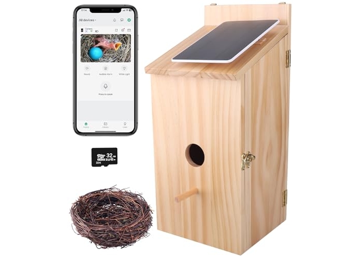 Vogelhaus Kamera 1080P HD, Solar, 2.4G WiFi, Auto-Foto/Video, wasserdicht Vogelhaus Kamera 1080P HD, Solar, 2.4G WiFi, Auto-Foto/Video, wasserdicht