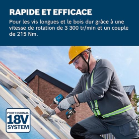 Акумуляторний ударний гайковерт Bosch GDR 18V-215 18V 215 Нм 