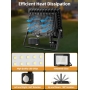 Litglobe Foco LED para exteriores con sensor de movimiento, 50W 5000LM Proyector LED para exteriores, Luz LED blanca fría de 6500K, Foco LED para exteriores impermeable IP66 para jardín, garaje, terrazas [Clase de eficiencia energética F]