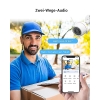 EZVIZ 2K Outdoor IP-Kamera - AI Personenerkennung, Nachtsicht, Licht & Sirene, Zwei-Wege-Audio