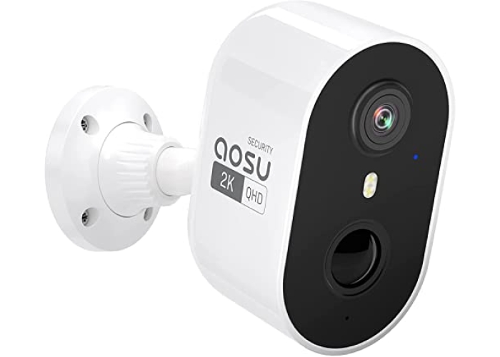 Cámara de vigilancia exterior inalámbrica AOSU 2K QHD con batería - Cámara WiFi con sensor de movimiento PIR Cámara de vigilancia exterior inalámbrica AOSU 2K QHD con batería - Cámara WiFi con sensor de movimiento PIR