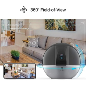 EZVIZ C6W Innenkamera 360° mit Auto-Zoom, Nachtsicht & Bewegungserkennung