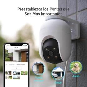 Вулична Wi-Fi камера EZVIZ 360° 2K+ з кольоровим нічним баченням та розпізнаванням на базі штучного інтелекту