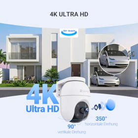 Вулична камера відеоспостереження EZVIZ C8c 4K PTZ WiFi – автоматичне відстеження, кольорове нічне бачення