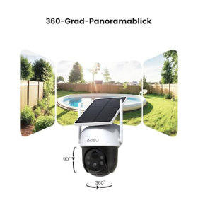 AOSU 2K Outdoor WiFi Solar Security Camera