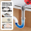 Battery-powered drain cleaning spiral for drain pipes