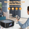 Tragbarer CD-Player, CCHKFEI Boombox CD-Player Bluetooth & FM-Radio mit Dual-Stereo-Lautsprecher LED-Bildschirm-Unterstützung USB/AUX-Kopfhöreranschluss 