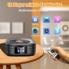 Tragbarer CD-Player, CCHKFEI Boombox CD-Player Bluetooth & FM-Radio mit Dual-Stereo-Lautsprecher LED-Bildschirm-Unterstützung USB/AUX-Kopfhöreranschluss 