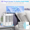 SUPOOBE 4-in-1 Portable Air Conditioner Mini Air Cooler 900 ml USB Fan 3 Speeds 2 Humidification Modes
