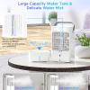 SUPOOBE 4-in-1 Portable Air Conditioner Mini Air Cooler 900 ml USB Fan 3 Speeds 2 Humidification Modes