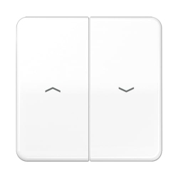 Jung CD595PBFWW Tecla para interruptor/pulsador de persiana, blanco
