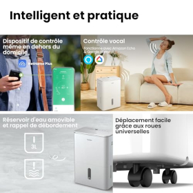 Осушитель воздуха COMFEE Easy Dry – производительность 20 л/день, 4 режима работы, тихий и эффективный