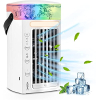 YISSVIC 4-in-1 Mini Air Cooler with 3 Speeds & LED Lights for Home & Office