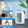 YISSVIC 4-in-1 Mini Air Cooler with 3 Speeds & LED Lights for Home & Office