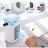 YISSVIC 4-in-1 Mini Air Cooler with 3 Speeds & LED Lights for Home & Office