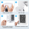 YISSVIC 4-in-1 Mini Air Cooler with 3 Speeds & LED Lights for Home & Office