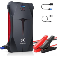 FLYLINKTECH Starthilfe Powerbank, 2000A Spitzenstrom 13200mAh 
