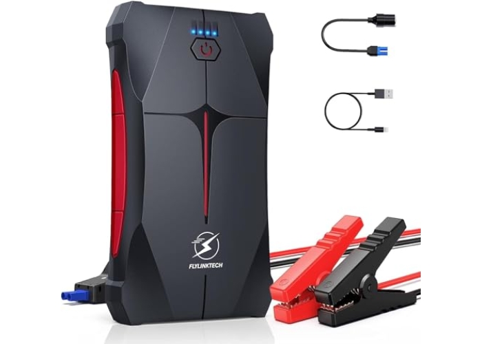FLYLINKTECH Jump Starter Power Bank, пиковый ток 2000 А, емкость 13200 мАч FLYLINKTECH Jump Starter Power Bank, пиковый ток 2000 А, емкость 13200 мАч