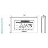 CH180 Chronothermostat Touchscreen Settimanale, Batteria, Fantini