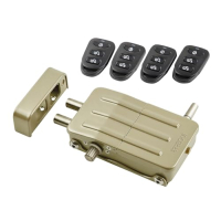 ARREGUI CI10D - Cerradura de seguridad invisible, mando a distancia, antirrobo