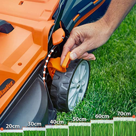 Беспроводная газонокосилка LawnMaster Cordless, 34 см, 300 м², 6 высот кошения