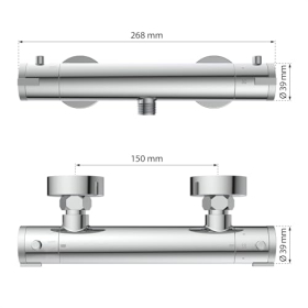 EISL Biotherm CLT168ACR душовий термостат хромований : Amazon.de: DIY &amp; Tools