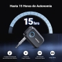 UGREEN Receptor Bluetooth 5.3 Jack 3.5mm Adaptador Emisor Bluetooth Aux Coche A2DP Llamadas Manos Libres Bluetooth Jack para Altavoz del Coche Negro