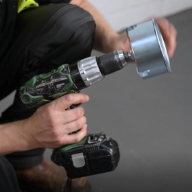 Herramienta de chaflán Metex para tubos de PVC de 110 mm