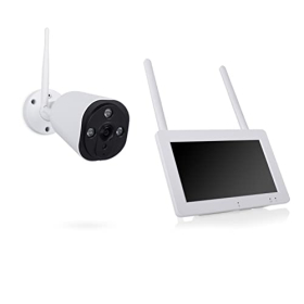 Conjunto completo de cámaras de seguridad inalámbricas Smartwares CMS-30100, HD 1080p, modo nocturno.