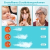 Inhalador Sentasi para adultos con pantalla digital LED, nebulizador silencioso, compresor, inhalador eléctrico para niños y bebés con boquilla y mascarilla (gris y blanco)