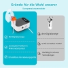 Inhalador Sentasi para adultos con pantalla digital LED, nebulizador silencioso, compresor, inhalador eléctrico para niños y bebés con boquilla y mascarilla (gris y blanco)