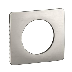 1-fach Abdeckrahmen aus satiniertem Aluminium – Legrand Céliane, Modernes Design