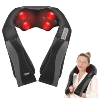 Nacken- & Schultermassagegerät mit Wärme – 3D-Rotation, verstellbare Geschwindigkeit, elektrisch