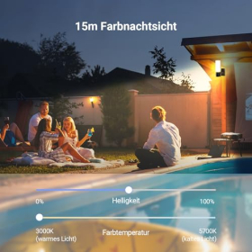 EZVIZ EL3 4MP WLAN Flutlichtkamera Außen mit KI & Farbnachtsicht