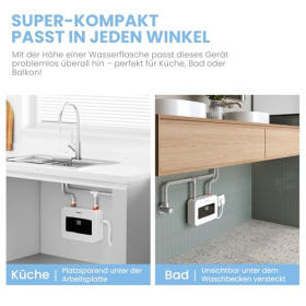 COMFEE Electric Mini Instantaneous Water Heater 3.6 kW – Compact & Pressure-Resistant