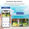 SecuFirst 2K outdoor camera set with 7" touchscreen monitor, without Wi-Fi, 64GB
