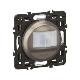 Legrand Céliane LED motion detector 100W with neutral conductor, titanium, 170° detection angle, 8m range
