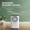 Deshumidificador CONOPU de 12 l/día, deshumidificación automática, temporizador de encendido y apagado de 24 h, drenaje continuo, apto para apartamentos y sótanos, deshumidificador eléctrico, antihumedad.