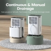 Deshumidificador CONOPU de 12 l/día, deshumidificación automática, temporizador de encendido y apagado de 24 h, drenaje continuo, apto para apartamentos y sótanos, deshumidificador eléctrico, antihumedad.
