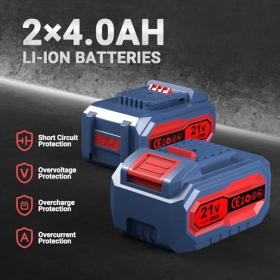 Акумуляторний відбійний молоток 21 В, SDS Plus, 2 акумулятори, 4 функції