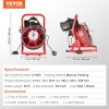 Ручний прочищувач зливу VEVOR 50FT 1700 об/хв