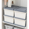 Cetomo plastic drawer, 4 drawers, with locking casters, grey/white, organizer