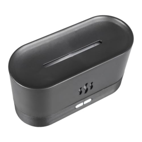 Humidificador DAUZ “Flame” – difusor de aroma con luces de colores (negro)
