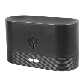 Humidificador DAUZ “Flame” – difusor de aroma con luces de colores (negro)